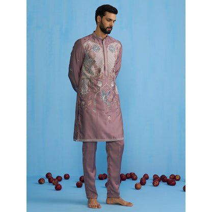 KALPRAAG Mayur Mauve Embroidered Kurta and Pant