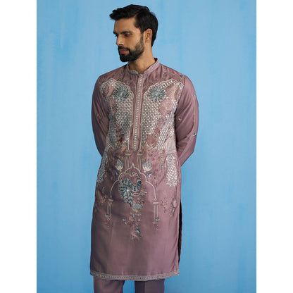 KALPRAAG Mayur Mauve Embroidered Kurta and Pant