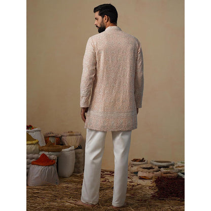 KALPRAAG Pink Gulzaar Short Kurta with Pant