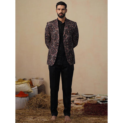 KALPRAAG Kartikey Black Blazer with Shirt and Trouser