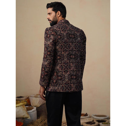 KALPRAAG Kartikey Black Blazer with Shirt and Trouser