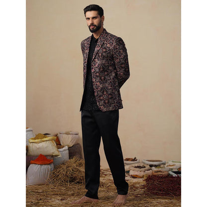 KALPRAAG Kartikey Black Blazer with Shirt and Trouser
