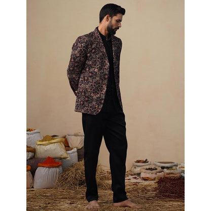 KALPRAAG Kartikey Black Blazer with Shirt and Trouser