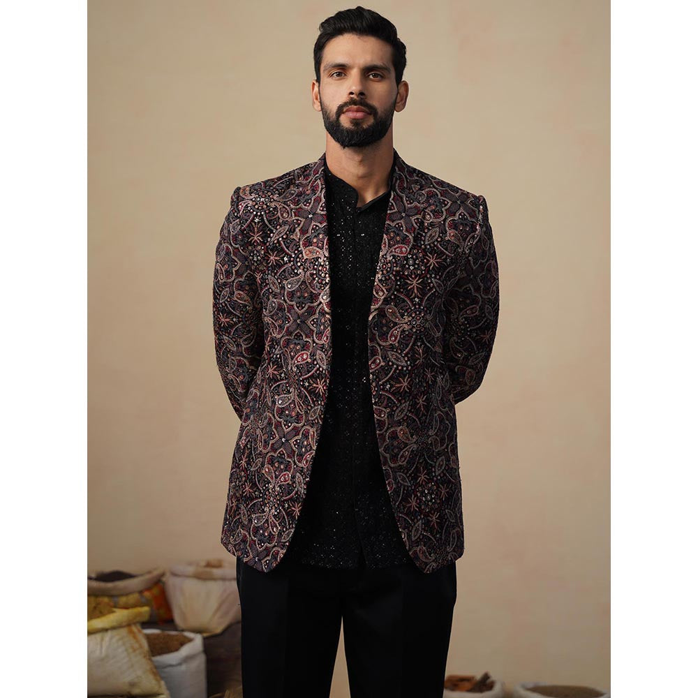 KALPRAAG Kartikey Black Blazer with Shirt and Trouser