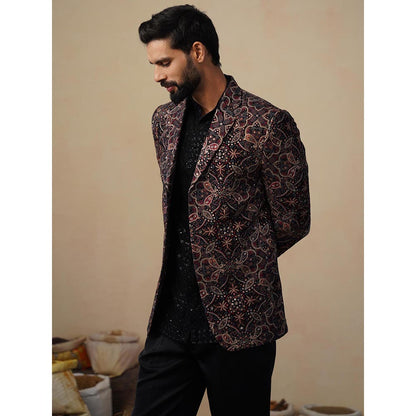 KALPRAAG Kartikey Black Blazer with Shirt and Trouser
