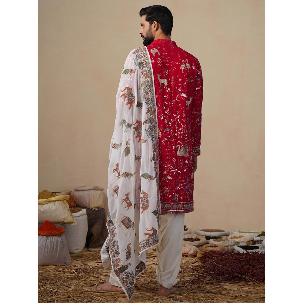 KALPRAAG Vyom Hot Pink Kurta with Patiala and Dupatta