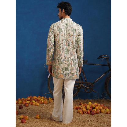 KALPRAAG Parind Ivory Short Kurta With Pant
