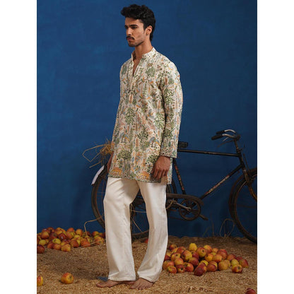 KALPRAAG Parind Ivory Short Kurta With Pant