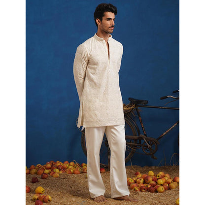 KALPRAAG Uday Ivory Short Kurta With Pant