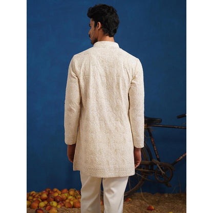 KALPRAAG Uday Ivory Short Kurta With Pant