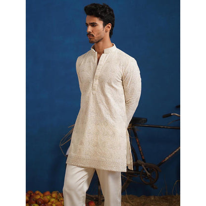 KALPRAAG Uday Ivory Short Kurta With Pant