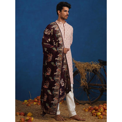 KALPRAAG Zafar Pink Kurta With Pant And Dupatta