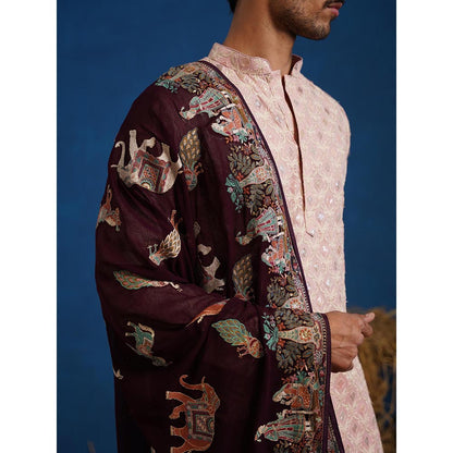 KALPRAAG Zafar Pink Kurta With Pant And Dupatta