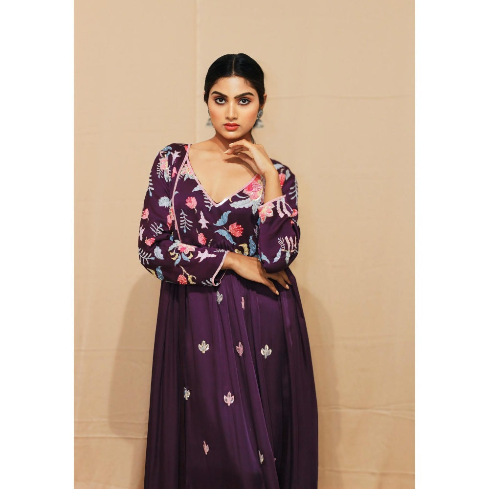 Kanika Verma Vasant Embroidered Kurta with Pant and Jacket (Set of 3)