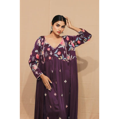 Kanika Verma Vasant Embroidered Kurta with Pant and Jacket (Set of 3)