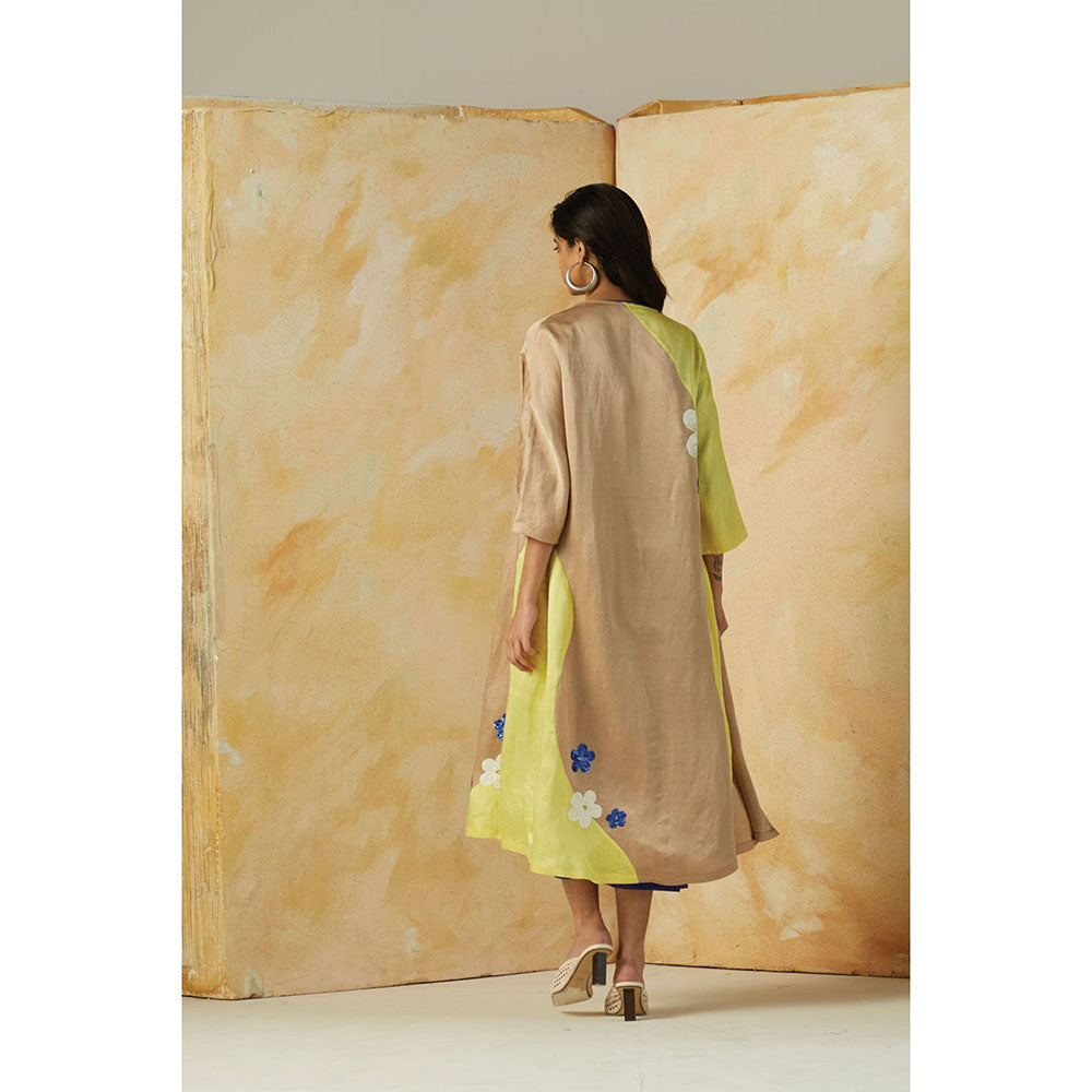 Kanelle Tropical Embroidered Cape