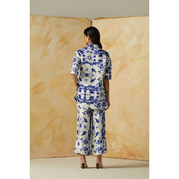 Kanelle Evelyn Abstract Shirt with Trousers Co-Ord (Set of 2)