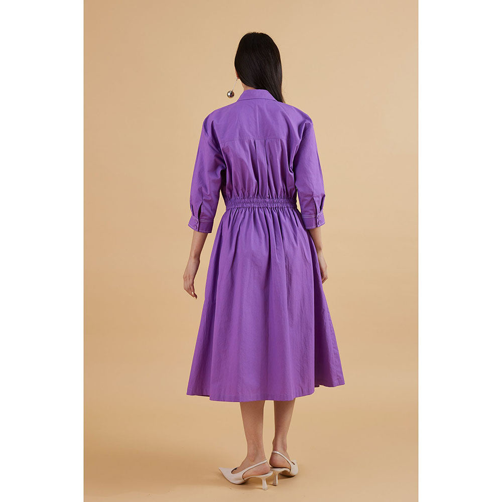 Kanelle Eleanor Berry Solid Dress