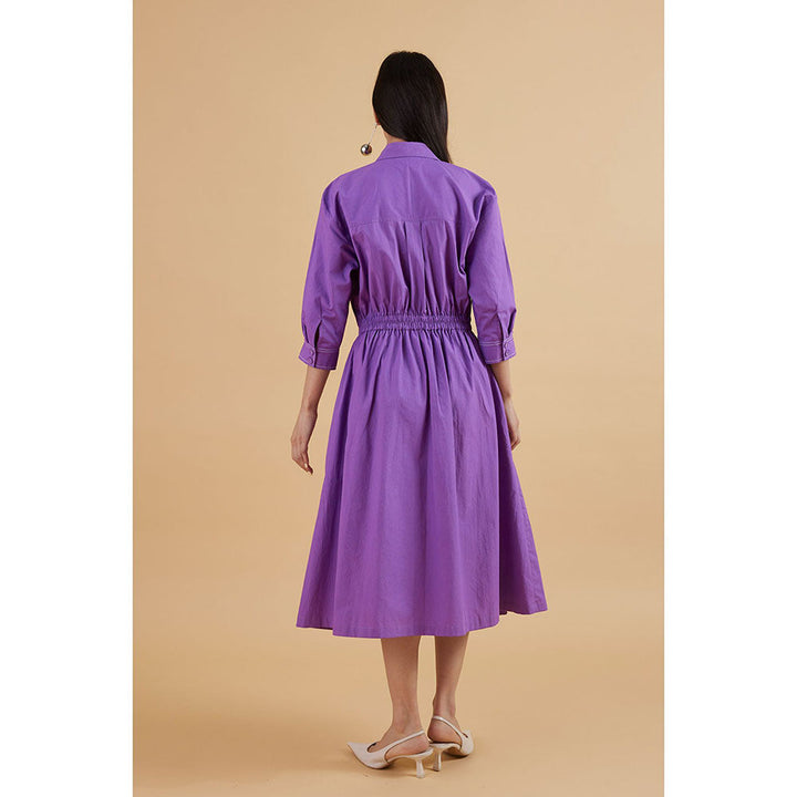 Kanelle Eleanor Berry Solid Dress