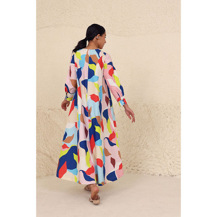 Kanelle Milani Multi Print Maxi Dress