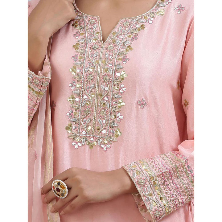 Kanika Sharma Sadabahaar Baby Pink Sharara (Set of 3)