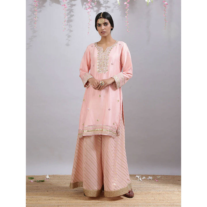 Kanika Sharma Sadabahaar Baby Pink Sharara (Set of 3)