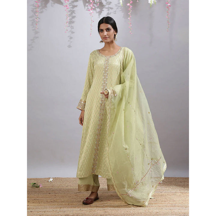 Kanika Sharma Bageecha Green Palazzo (Set of 3)