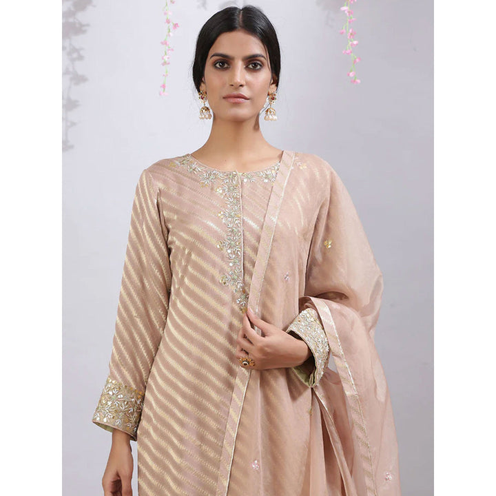 Kanika Sharma Bhumi Rose & Beige Palazzo (Set of 3)