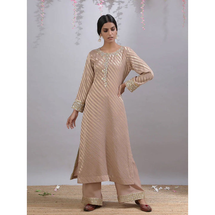 Kanika Sharma Bhumi Rose & Beige Palazzo (Set of 3)