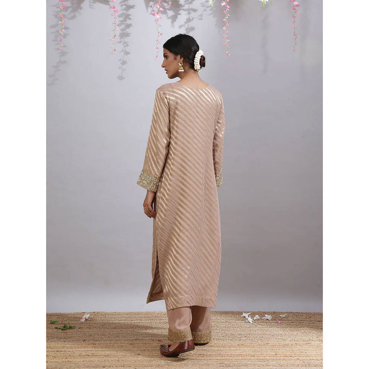 Kanika Sharma Bhumi Rose & Beige Palazzo (Set of 3)