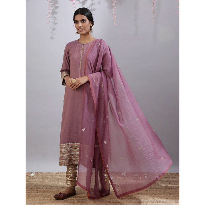 Kanika Sharma Jarul Purple Kurta (Set of 3)