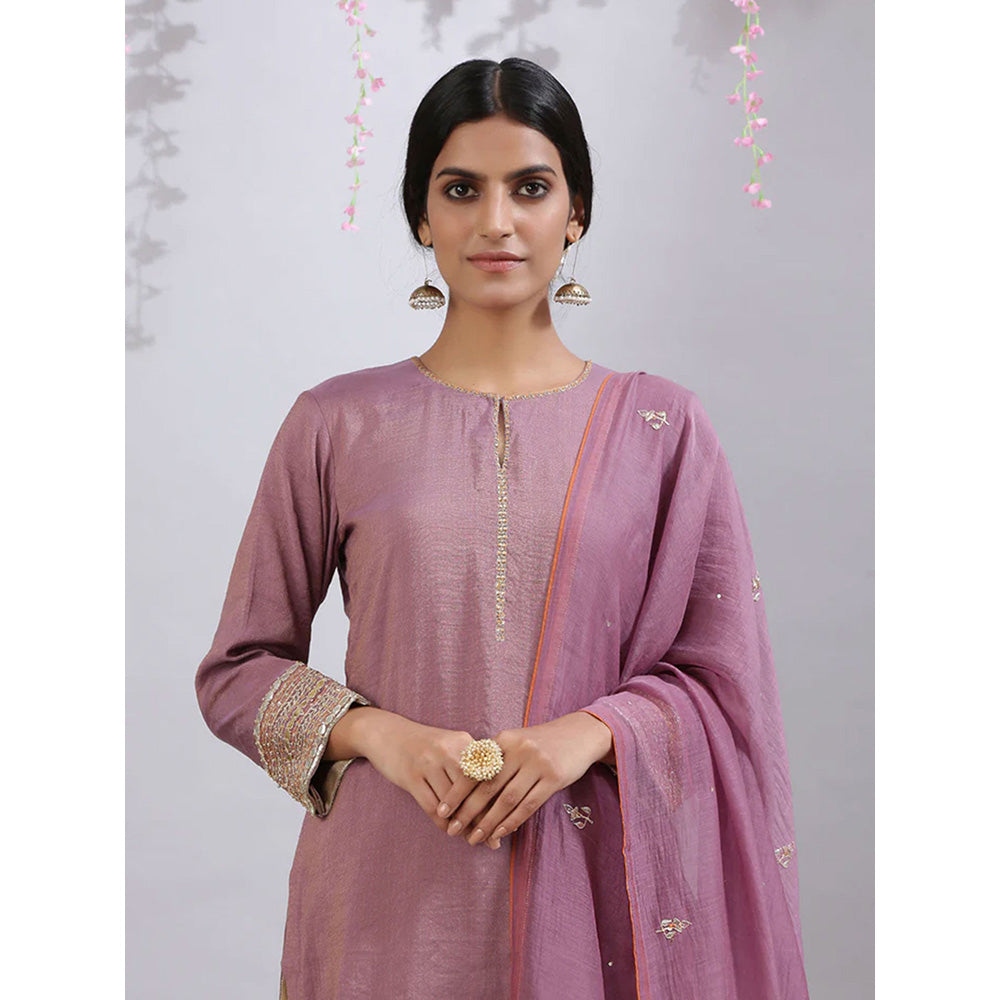 Kanika Sharma Jarul Purple Kurta (Set of 3)