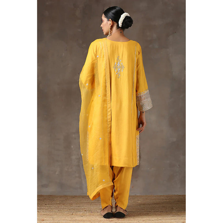 Kanika Sharma Haldi Lahoriya Chola with Peshwa Salwar and Dupatta (Set of 3)