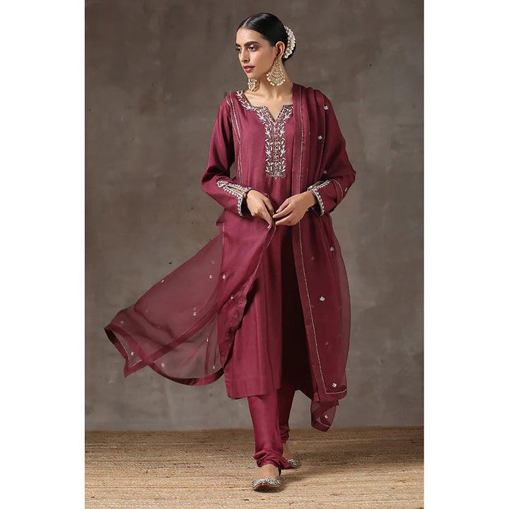 Kanika Sharma Sukhi Mirch Lahoriya Kurta with Chudhidar and Dupatta (Set of 3)