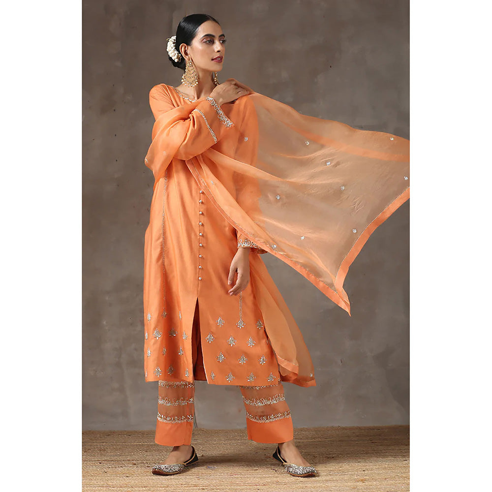 Kanika Sharma Santari Lahoriya Botti Kurta with Patalun and Dupatta (Set of 3)