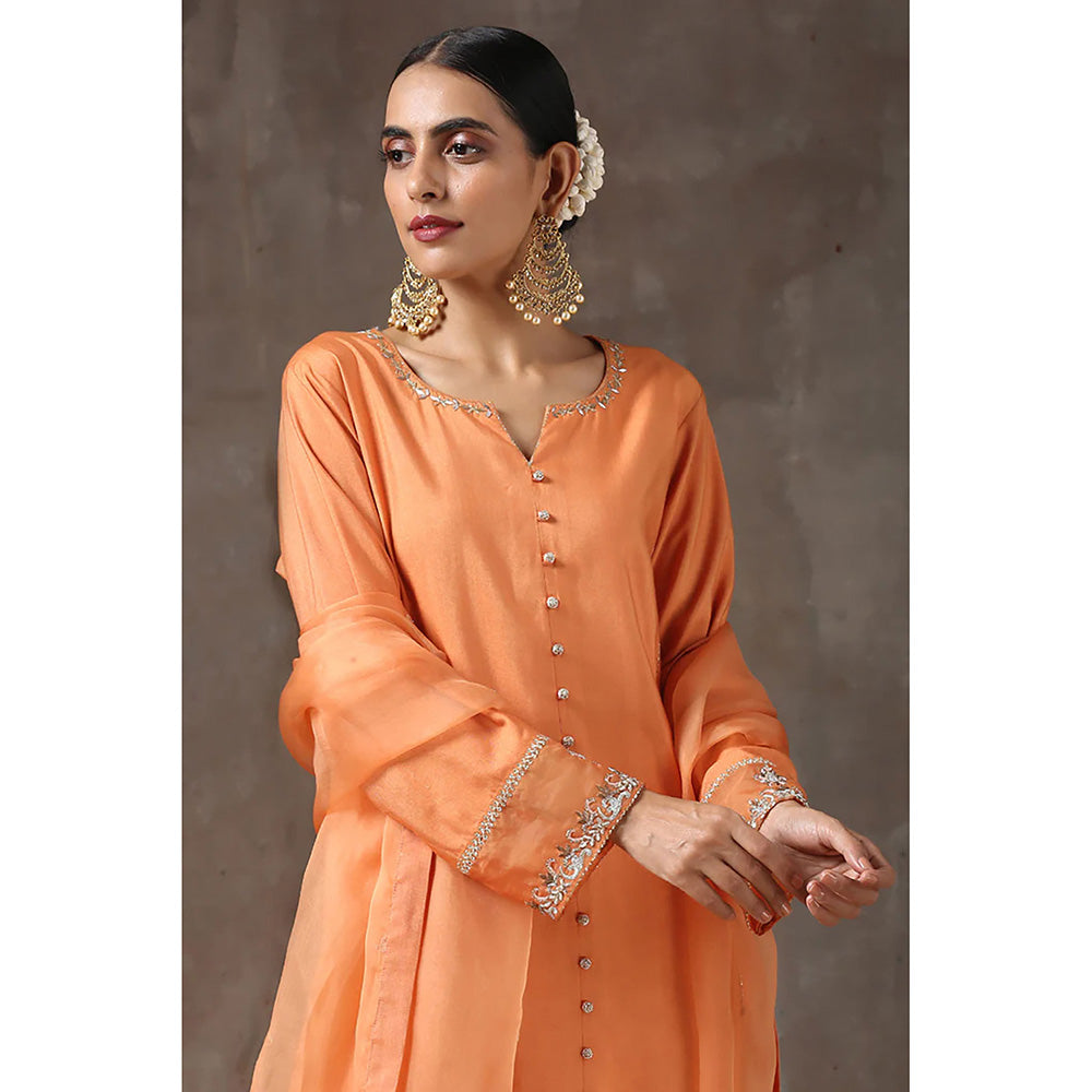 Kanika Sharma Santari Lahoriya Botti Kurta with Patalun and Dupatta (Set of 3)