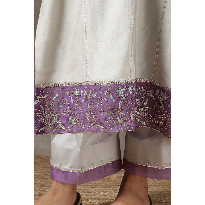 Kanika Sharma Zameeni Lahoriya Seedha Kurta with Jama and Dupatta (Set of 3)