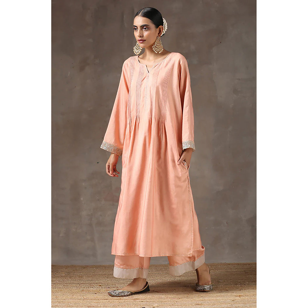 Kanika Sharma Khoobani Ghera Kurta with Jama and Dupatta (Set of 3)