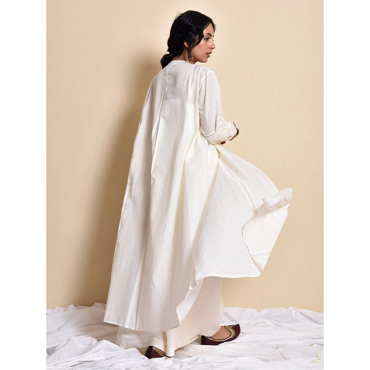 Kanika Sharma Off White Chandhni Irfat Choga Kurta Set