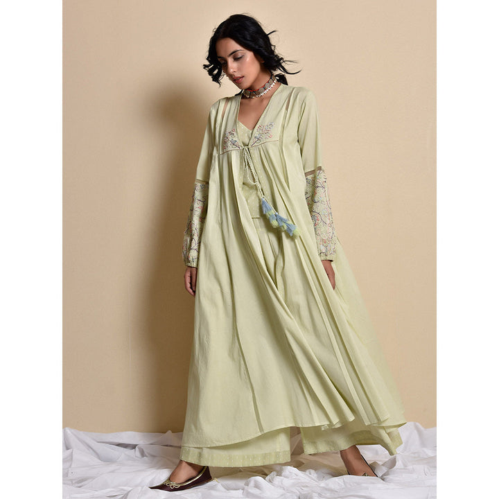 Kanika Sharma Green Bageecha Irfat Choga Kurta Set