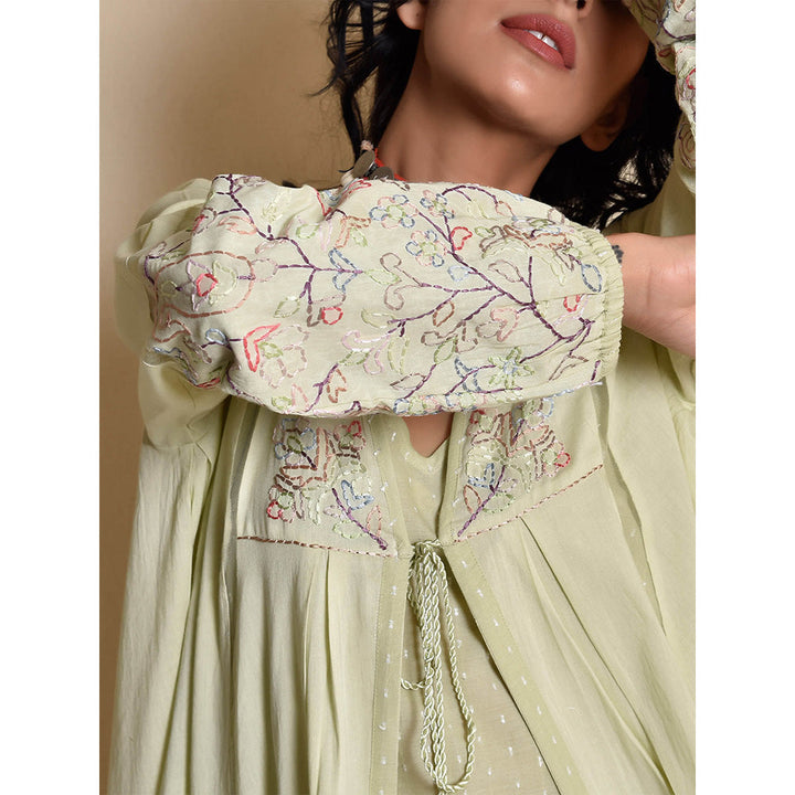 Kanika Sharma Green Bageecha Irfat Choga Kurta Set