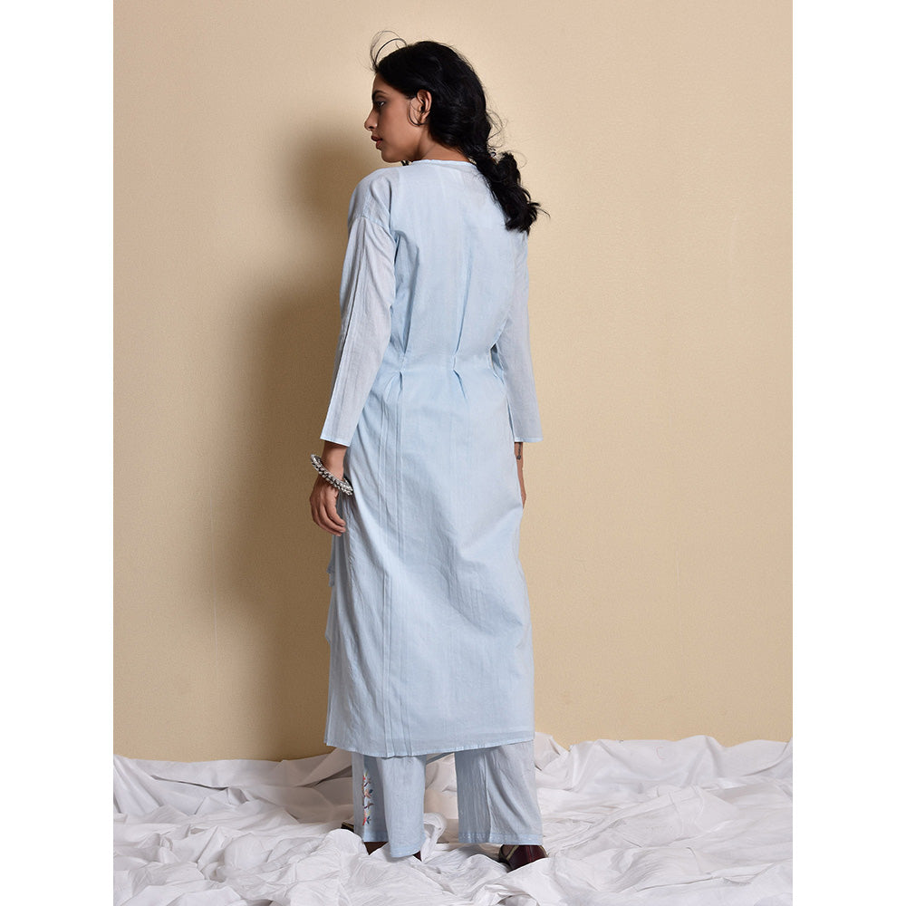 Kanika Sharma Blue Taana Kurta Set