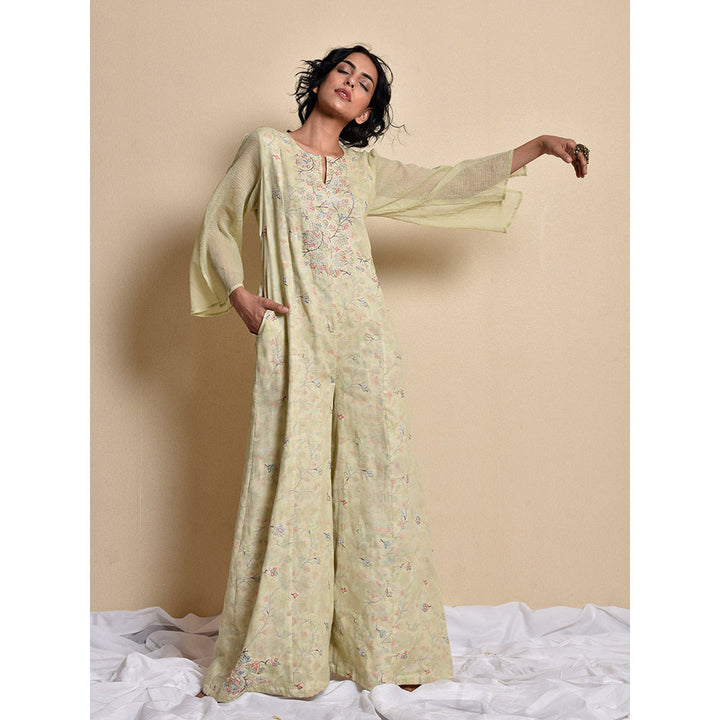 Kanika Sharma Green Pati Jama Jumpsuit