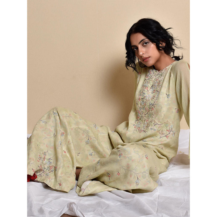 Kanika Sharma Green Pati Jama Jumpsuit