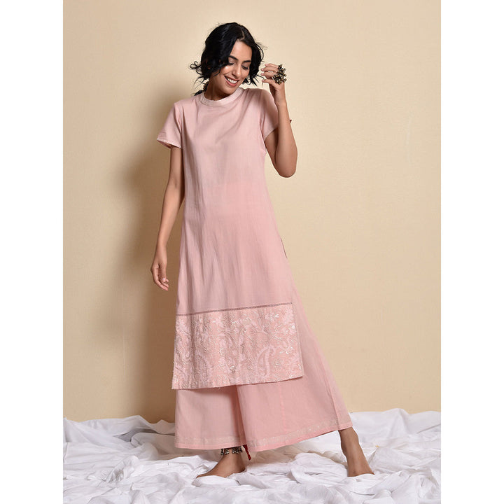 Kanika Sharma Pink Kamal Nazakat Kurta Set