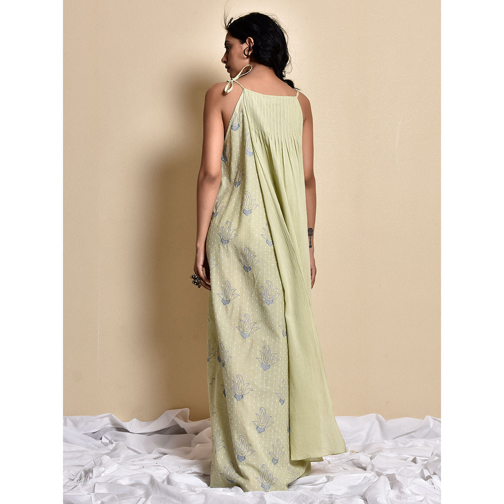 Kanika Sharma Green Ambi Botti Chola Dress