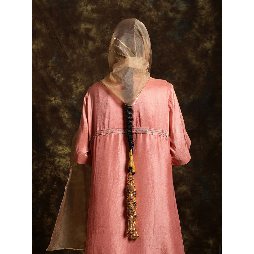 Kanika Sharma Naksh A-Line Kurta And Palazzo With Organza Dupatta (Set of 3)