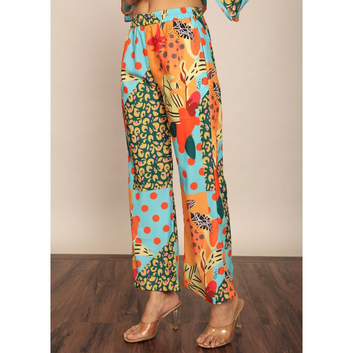 Kaori By Shreya Multi-Color Relaxed Palazzo With 2 Pockets