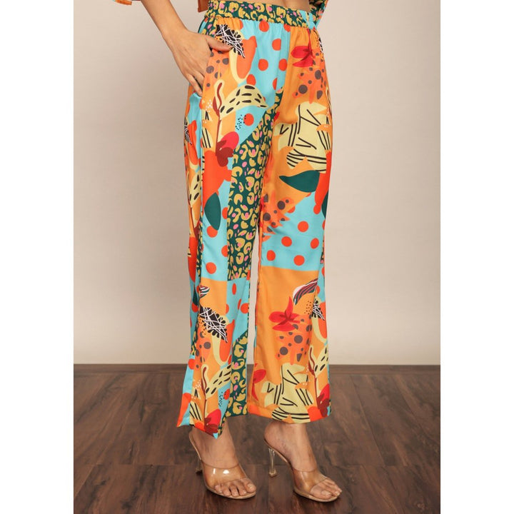 Kaori By Shreya Multi-Color Relaxed Palazzo With 2 Pockets