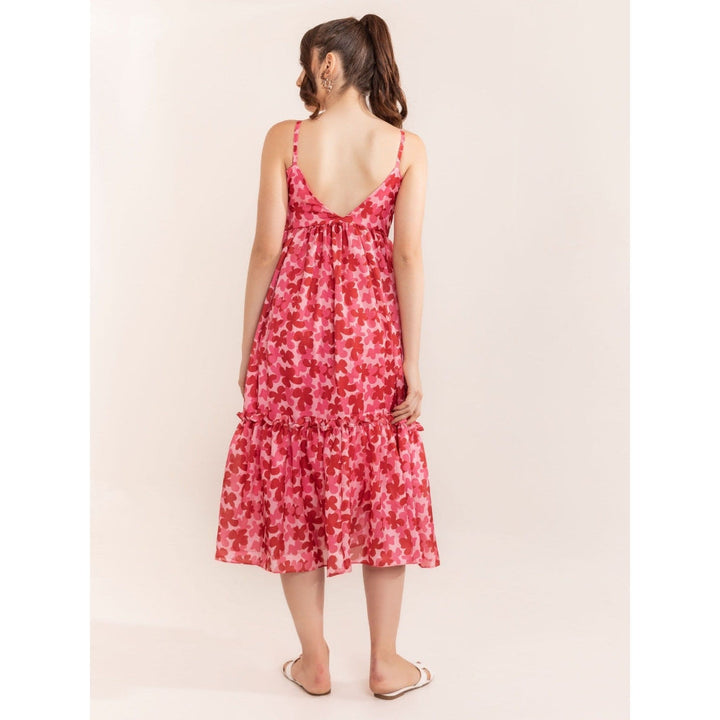 Kaori By Shreya Aurora Pink Floral Maxi Dress